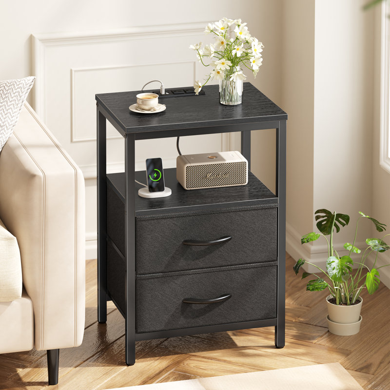 Black bedside table wayfair hotsell